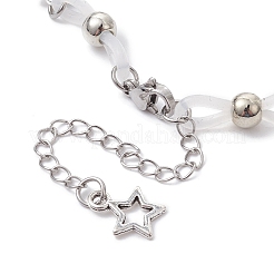 Bracelets à maillons en alliage et silicone&nbsp;BJEW-JB09984-01