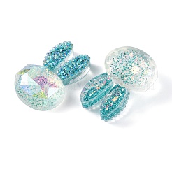 Transparente Epoxidharz-Hasenkopf-Decoden-Cabochons&nbsp;CRES-M034-05A