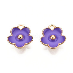 Colgantes de esmalte de aleación chapados en oro claro&nbsp;ENAM-R136-16D