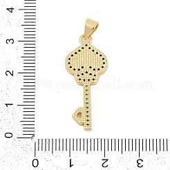 Pendentifs avec zircon cubiques à micro-pavés en laiton&nbsp;KK-I723-49B-G