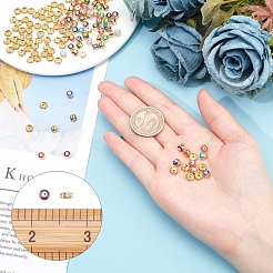 DIY böse Augen geflochten Perlen Armbänder machen Kits&nbsp;DIY-PH0003-15