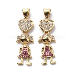 Ciondoli di zirconi in ottone&nbsp;KK-G446-20G