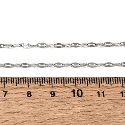 12 Stück 2.2 mm 304 Edelstahl-Halskette mit geriffelter Form für Damen und Herren&nbsp;NJEW-H093-15P
