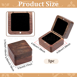 Cajas magnéticas para embalaje de colgantes de joyería de madera de nogal&nbsp;CON-WH0110-319