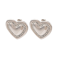 Boucles d'oreilles à tige en acier inoxydable 304 avec strass&nbsp;EJEW-K311-02P