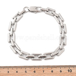 Bracelets à maillons rectangulaires en acier inoxydable 304 pour femmes et hommes&nbsp;BJEW-F488-30P-01