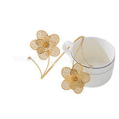 Ausgehöhlte Blumen-Fußkettchen aus Legierung&nbsp;FS-WGF92CE-01