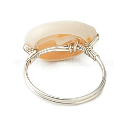 Fingerringe aus natürlicher Kauri-Muschel&nbsp;RJEW-TA00171