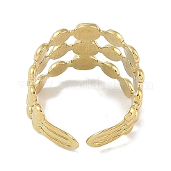 Anillos de dedo de acero inoxidable 304 esmaltados&nbsp;RJEW-L107-080G-02