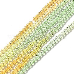 Brins de perles de verre de couleur dégradé transparent&nbsp;GLAA-H021-01B-15