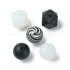 Runde/polygonale Brennperlen aus lebensmittelechtem Silikon&nbsp;SIL-F003-06C