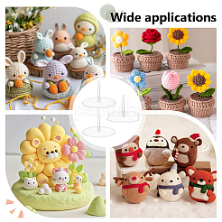 30 Stück 3 Arten Kunststoff-Kuchen-Dixator&nbsp;AJEW-OC0015-54