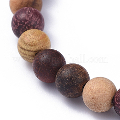 Cuentas de madera se extienden pulseras&nbsp;BJEW-JB05050-01