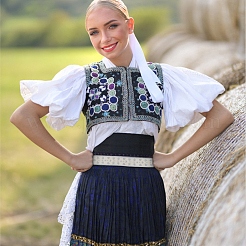 Polyester-Jacquard-Blumenband für Bekleidungsaccessoires&nbsp;OCOR-WH0090-73B