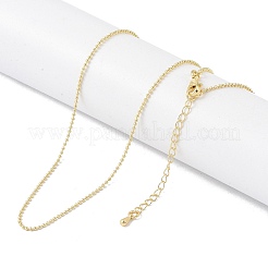 Collares de cadena de latón&nbsp;NJEW-P309-09G