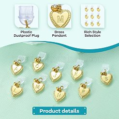 Bouchons anti-poussière mobiles en plastique 4 pièces&nbsp;HJEW-SW00232-03