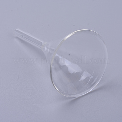 Trémie à entonnoir en verre transparent&nbsp;AJEW-WH0104-45B
