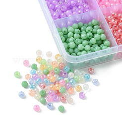 144 g 12 Farben 6/0 nachgemachte Jadeglas-Saatperlen&nbsp;SEED-YW0002-29