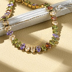Ovale Gliederkettenarmbänder aus 304 Edelstahl für Damen&nbsp;BJEW-P348-01F-G