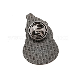 Spilla in lega di zinco smaltata a tema natalizio per vestiti da zaino&nbsp;JEWB-R003-02EB-05