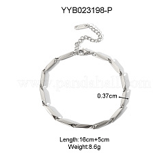 Eleganti collane e bracciali con catena a maglie fatte a mano in acciaio inossidabile 304 per unisex&nbsp;TO1723-1