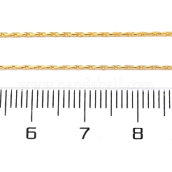 Langlebige Boston-Link-Ketten aus plattiertem Messing&nbsp;NJEW-K112-08G-NF
