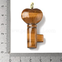 Natürlichen Tigerauge Anhänger&nbsp;G-C274-05D