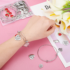 Kit para hacer pulseras con dijes de diy para el Día del Maestro&nbsp;DIY-PH0008-26