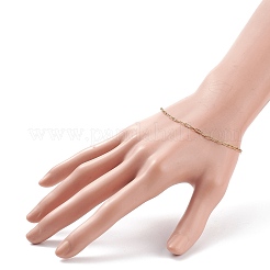 Bracelet chaîne trombone en acier inoxydable 304 pour femme&nbsp;X-BJEW-JB08325