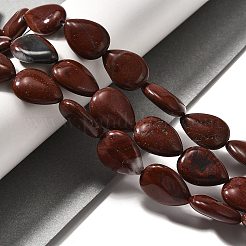 Fili di perline diaspro arcobaleno rosso naturale&nbsp;G-P561-B14-01