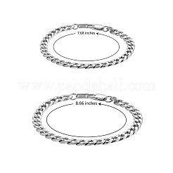 2 ensembles 2 couleurs couples ensembles de bracelets&nbsp;BJEW-SZ0001-34