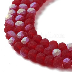 Chapelets de perles en verre transparente  &nbsp;X1-EGLA-A034-T4mm-MB07