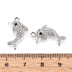 Pendentifs en strass en alliage de placage de rack&nbsp;PALLOY-T091-23M-P