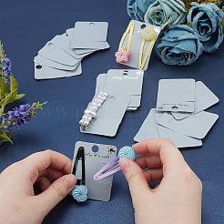 Schede di visualizzazione con clip per capelli in plastica&nbsp;DIY-WH0199-92
