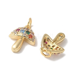 Pendenti in zirconi cubici trasparenti in micro pavè di ottone&nbsp;X-KK-Q031-24G