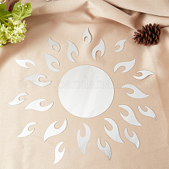 Sonnenblumen Acrylspiegel Wandaufkleber&nbsp;DIY-WH0167-49B
