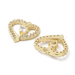 Pendenti con placcatura a cremagliera in ottone con micro pavè di zirconi cubici&nbsp;KK-E102-04G
