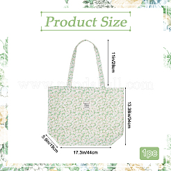 Tragetaschen aus Canvas für Damen mit Blumendruck&nbsp;ABAG-WH20005-06