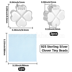 3 Stück 925 Sterlingsilberperlen&nbsp;STER-BBC0009-52