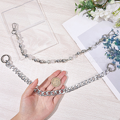 2 pieza de 2 estilos de cadenas de bordillo de aluminio&nbsp;HJEW-BM0001-22