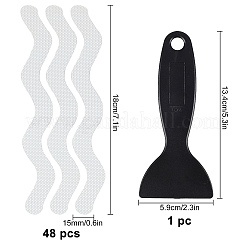 Peva s-förmige Badewannenaufkleber&nbsp;KY-GF0001-03A