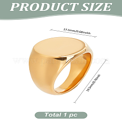 1 Stück Fingerringe aus 304 Edelstahl für Unisex&nbsp;RJEW-LP0001-20