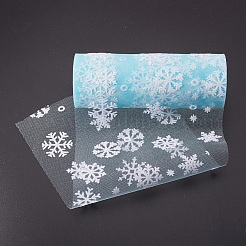 Cintas de malla decorativa de copo de nieve&nbsp;OCOR-P010-G12
