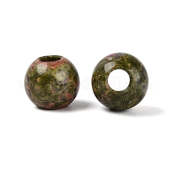 Natürliche unakite europäische perlen&nbsp;G-Q602-09B-09