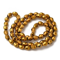 Abalorios de vidrio electroplate hebras&nbsp;X-EGLA-D017-7x5mm-3