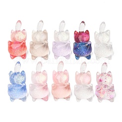 Leuchtende Cabochons aus transparentem Harz&nbsp;CRES-L045-17