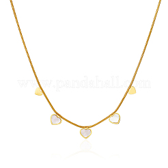 Collane con ciondolo a forma di cuore in acciaio inossidabile per l'uso quotidiano da parte delle donne&nbsp;DA3122-2