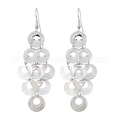 Boucles d'oreilles avec pendentif en laiton&nbsp;EJEW-B157-02D-P