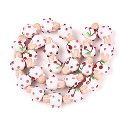 Cuentas irregulares hechas a mano hechas con lampwork&nbsp;LAMP-T022-06F