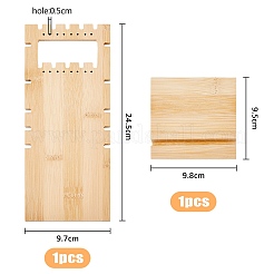 2-stöckiger Schmuckständer aus Holz mit schräger Rückseite&nbsp;EDIS-WH0021-32A